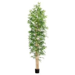 10-ft Artificial Bamboo Tree With Real Bamboo Trunks -Eds Plant Shop 10 artificial bamboo tree with real bamboo trunks 1931668