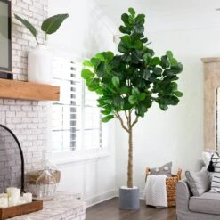 10-ft Artificial Fiddle Leaf Fig Tree -Eds Plant Shop 10 artificial fiddle leaf fig tree 404749