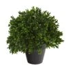 10-in Boxwood Topiary Artificial Plant UV Resistant (Indoor/Outdoor) -Eds Plant Shop 10 boxwood topiary artificial plant uv resistant indooroutdoor 443513