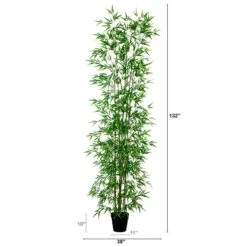 11-ft Artificial Bamboo Tree With Bendable Branches | Japanese-Inspired Decor -Eds Plant Shop 11 artificial bamboo tree with bendable branches japanese inspired decor 207083
