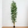 11-ft Artificial Bamboo Tree With Real Bamboo Trunks