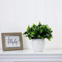 11-in Artificial Boxwood Plant | Decorative Planter Accent -Eds Plant Shop 11 artificial boxwood plant decorative planter accent 941765
