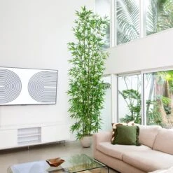 12-ft Artificial Bamboo Tree | Japanese-Inspired Tall Decor -Eds Plant Shop 12 artificial bamboo tree japanese inspired tall decor 198064