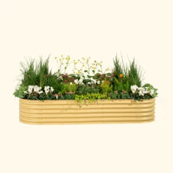 17" Tall 10 In 1 Jumbo Modular Metal Raised Garden Bed Kit 41 17" Tall 10 In 1 Jumbo Modular Metal Raised Garden Bed Kit -Eds Plant Shop 17 tall 10 in 1 jumbo modular metal raised garden bed kit 776956
