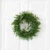 18-in Eucalyptus Double Ring Wreath W/Twig Base 1 18-in Eucalyptus Double Ring Wreath W/Twig Base -Eds Plant Shop 18 eucalyptus double ring wreath wtwig base 921272
