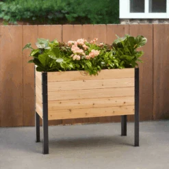 18" X 36" Cedar Raised Garden Bed – 30" Tall | Deep Planting Box -Eds Plant Shop 18 x 36 cedar raised garden bed 30 tall deep planting box 426521