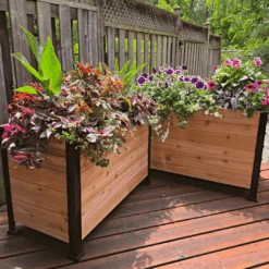 18" X 36" Cedar Planter Box – 24" Tall Raised Garden Bed -Eds Plant Shop 18 x 36 planter box 24 tall 781102
