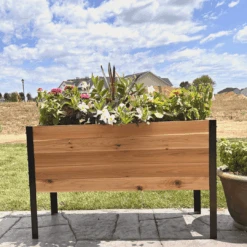 18" X 36" Cedar Raised Garden Bed – 30" Tall | Deep Planting Box -Eds Plant Shop 18 x 36 raised garden bed 30 tall 161992
