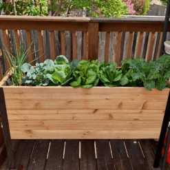 18" X 48" Cedar Raised Garden Bed – 30" Tall | Deep Elevated Planter Box -Eds Plant Shop 18 x 48 raised garden bed 30 tall 652176