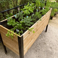 18" X 48" Cedar Raised Garden Bed – 30" Tall | Deep Elevated Planter Box -Eds Plant Shop 18 x 48 raised garden bed 30 tall 960629
