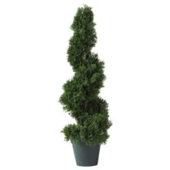 2-Ft Maintenance Free Spiral Cedar Topiary -Eds Plant Shop 2 cedar spiral silk tree in doorout door 225235