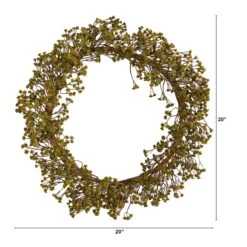 20-in Autumn Gypsophila Wreath | Rustic Fall Décor 12 20-in Autumn Gypsophila Wreath | Rustic Fall Décor -Eds Plant Shop 20 autumn gypsophila wreath rustic fall decor 274505
