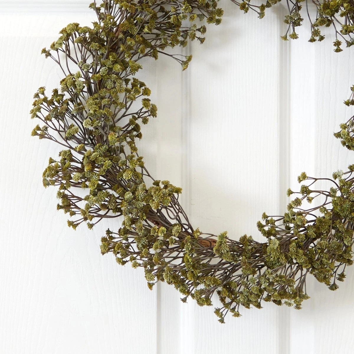 20-in Autumn Gypsophila Wreath | Rustic Fall Décor 4 20-in Autumn Gypsophila Wreath | Rustic Fall Décor - Image 2
