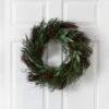 20-in Cedar And Ruscus With Berries Artificial Wreath -Eds Plant Shop 20 cedar and ruscus with berries artificial wreath 402397