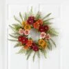 20-in Mixed Flower Wreath | Vibrant Summer & Autumn Décor -Eds Plant Shop 20 mixed flower wreath vibrant summer autumn decor 482475