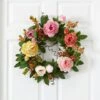 20-in Mixed Peony & Berry Wreath | Vibrant, Colorful Décor -Eds Plant Shop 20 mixed peony berry wreath vibrant colorful decor 379271