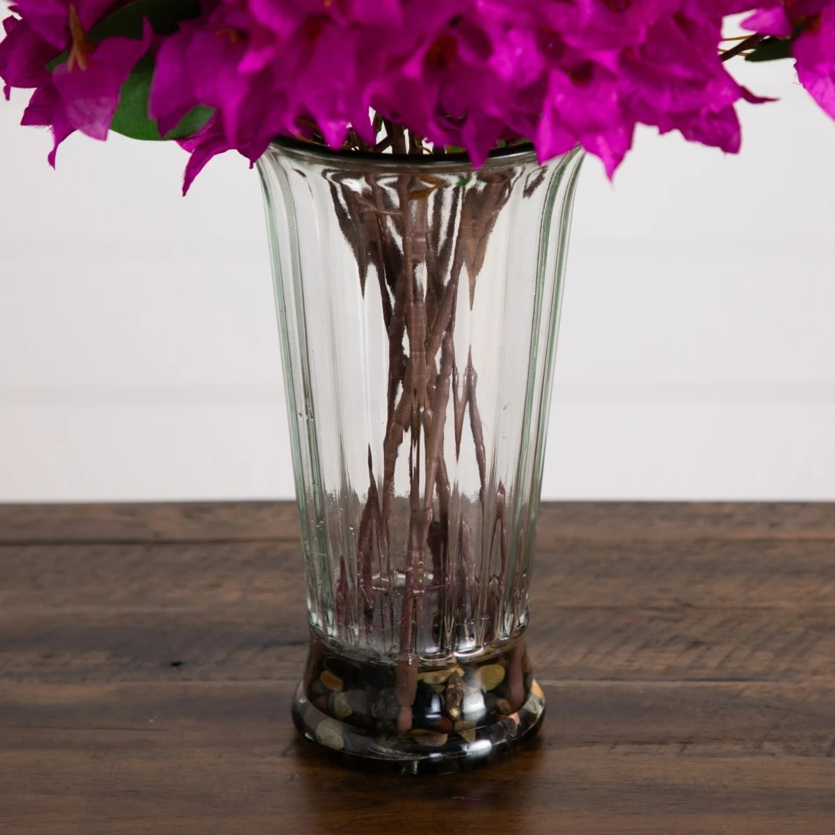 30-in Artificial Bougainvillea Arrangement In Glass Vase 6 30-in Artificial Bougainvillea Arrangement In Glass Vase - Image 4
