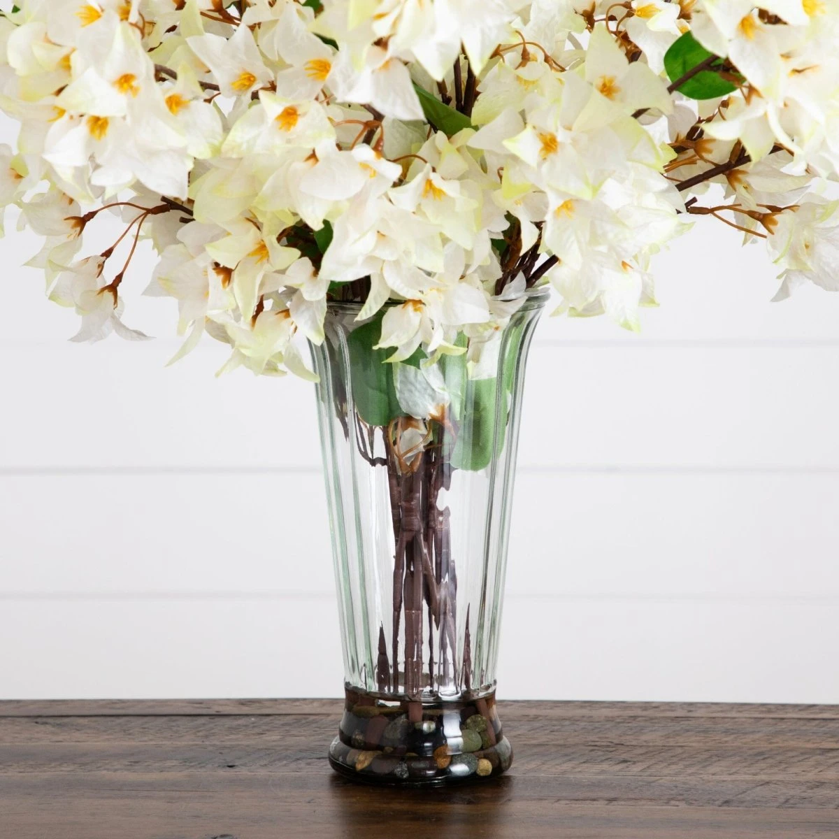30-in Artificial Bougainvillea Arrangement In Glass Vase 12 30-in Artificial Bougainvillea Arrangement In Glass Vase - Image 10