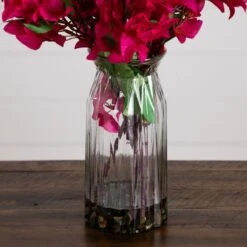 31-in Artificial Pink Bougainvillea Arrangement In Vase | Elegant Floral Décor -Eds Plant Shop 31 artificial pink bougainvillea arrangement in vase elegant floral decor 210287