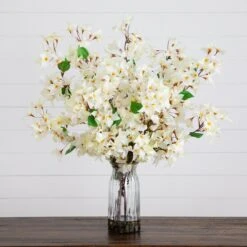 31-in Artificial Pink Bougainvillea Arrangement In Vase | Elegant Floral Décor -Eds Plant Shop 31 artificial pink bougainvillea arrangement in vase elegant floral decor 258908