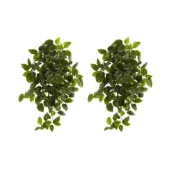 36-in UV Resistant Artificial Pothos Hanging Plant – Set Of 2 | Indoor/Outdoor Faux Greenery
