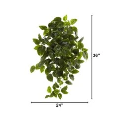 36-in UV Resistant Artificial Pothos Hanging Plant – Set Of 2 | Indoor/Outdoor Faux Greenery -Eds Plant Shop 36 uv resistant artificial pothos hanging plant set of 2 indooroutdoor faux greenery 967123