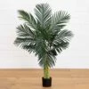4-ft Double Stalk Golden Cane Artificial Palm Tree -Eds Plant Shop 4 double stalk golden cane artificial palm tree 674570