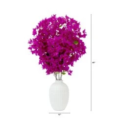 40-in Artificial Purple Bougainvillea Arrangement With Vase -Eds Plant Shop 40 artificial purple bougainvillea arrangement with vase 488266