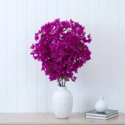 40-in Artificial Purple Bougainvillea Arrangement With Vase -Eds Plant Shop 40 artificial purple bougainvillea arrangement with vase 962114