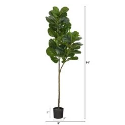 4.5-ftFiddle Leaf Fig Artificial Tree -Eds Plant Shop 45 fiddle leaf fig artificial tree 855893