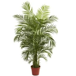 4.5-ft UV‑Resistant Areca Palm Tree – Indoor/Outdoor Faux Plant -Eds Plant Shop 45 ft uvresistant areca palm tree indooroutdoor faux plant 1938555