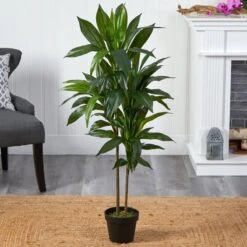 48-in Dracaena Silk Plant (Real Touch) -Eds Plant Shop 48 in dracaena silk plant real touch 3082940