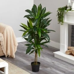 48-in Dracaena Silk Plant (Real Touch) -Eds Plant Shop 48 in dracaena silk plant real touch 4717451