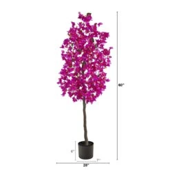 5-ft Bougainvillea Artificial Tree | Vibrant & Lifelike Floral Décor -Eds Plant Shop 5 bougainvillea artificial tree vibrant lifelike floral decor 522087