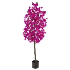 5-ft Bougainvillea Artificial Tree | Vibrant & Lifelike Floral Décor -Eds Plant Shop 5 bougainvillea artificial tree vibrant lifelike floral decor 851749