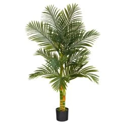 5-ft Golden Cane Artificial Palm Tree - Bring Paradise Indoors -Eds Plant Shop 5 golden cane artificial palm tree bring paradise indoors 635835