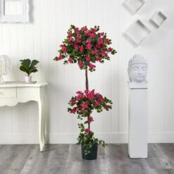 5-ft Mini Bougainvillea Topiary | Elegant Faux Floral Décor -Eds Plant Shop 5 mini bougainvillea topiary elegant faux floral decor 215252