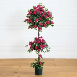 5-ft Mini Bougainvillea Topiary | Elegant Faux Floral Décor