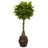 5-ft Money Artificial Tree In Decorative Planter – Lifelike Faux Tree -Eds Plant Shop 5 money artificial tree in decorative planter lifelike faux tree 564730