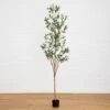 7-ft Artificial Olive Tree With Natural Trunk