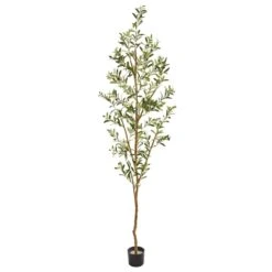 82-in Artificial Olive Tree – Tall, Rustic & Lifelike Décor Accent -Eds Plant Shop 82 artificial olive tree tall rustic lifelike decor accent 147732