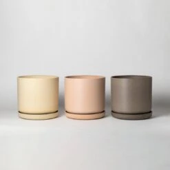 9 Inch Signature Stone Planter & Saucer -Eds Plant Shop 9 signature stone planter saucer 811747