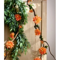 Artificial Dahlia Flower Vine 59" Long -Eds Plant Shop artificial dahlia flower vine 59 long 904871