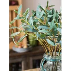 Artificial Faux Olive Leaf Stem -Eds Plant Shop artificial faux olive leaf stem 669453