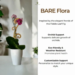 BARE™ Flora™ – Customizable Wooden Floral Plant Trellis For Indoor Climbing Plants -Eds Plant Shop bare flora customizable wooden floral plant trellis for indoor climbing plants 2558395