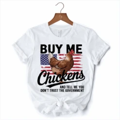 Buy Me Chickens T-Shirt, Patriotic American Retro Flag White Tee For Funny Country Style Lovers -Eds Plant Shop buy me chickens t shirt patriotic american retro flag white tee for funny country style lovers 255694
