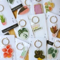 Cactus Plant Acrylic Keychain -Eds Plant Shop cactus plant acrylic keychain 480085