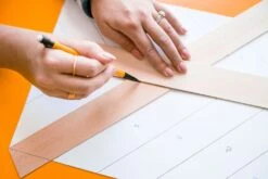 Chevron Wood Tray Kit -Eds Plant Shop chevron wood tray kit 221344