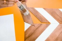 Chevron Wood Tray Kit -Eds Plant Shop chevron wood tray kit 403863