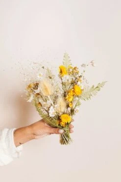 Citrine Dried Flower Bouquet -Eds Plant Shop citrine dried flower bouquet 966138